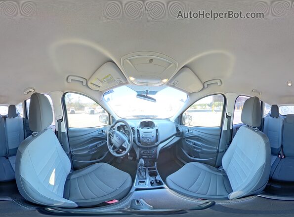 1FMCU0F79HUB96672 2017 FORD ESCAPE Серебряный Панорамный вид салона 360°