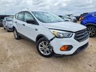2017 Ford Escape S White vin: 1FMCU0F7XHUD65971
