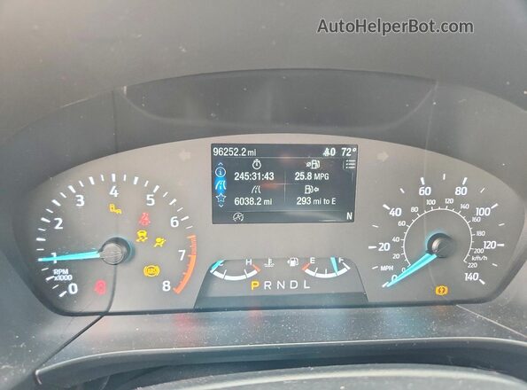1FMCU0G60MUB30950 2021 FORD ESCAPE Серый Вид щитка приборов