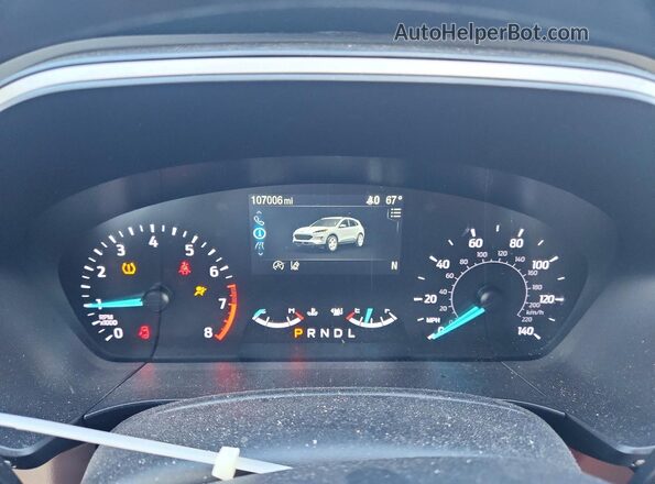 1FMCU0G64LUC62804 2020 FORD ESCAPE Blue Widok zestawu wskaźników