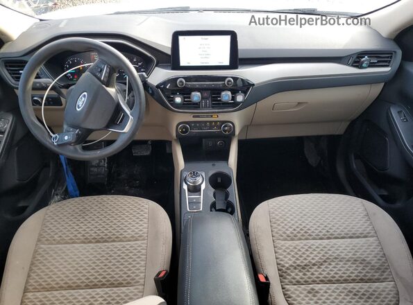1FMCU0G65LUB65594 2020 FORD ESCAPE Белый Вид панели приборов