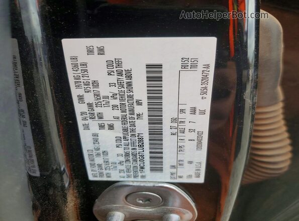 1FMCU0G67LUB28871 2020 FORD ESCAPE Черный Вид наклейки с VIN-кодом