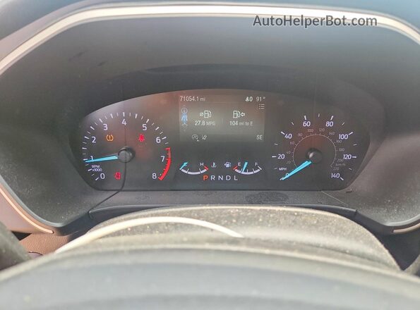 1FMCU0G69LUB67218 2020 FORD ESCAPE Синий Вид щитка приборов