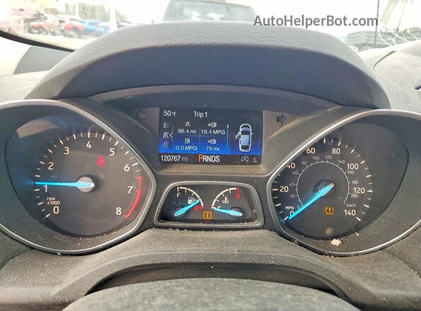1FMCU0G99HUB28680 2017 FORD ESCAPE Red Widok zestawu wskaźników