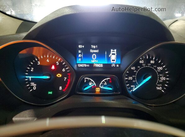 1FMCU0GD0HUD92925 2017 FORD ESCAPE White Instrument cluster view