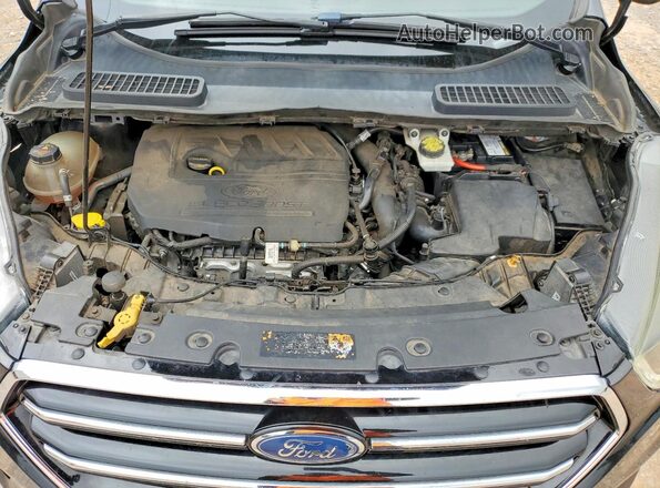 1FMCU0GD0JUA22662 2018 FORD ESCAPE Black Vista del compartimento del motor