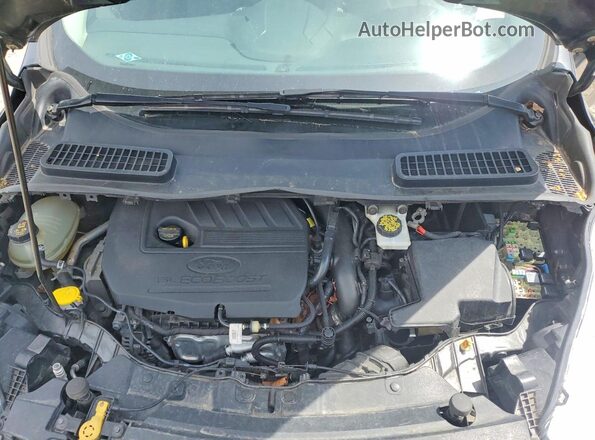 1FMCU0GD0JUB75364 2018 FORD ESCAPE Gray ძრავის განყოფილების ხედი