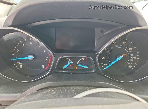 1FMCU0GD1HUA52991 2017 FORD ESCAPE Серый Вид щитка приборов