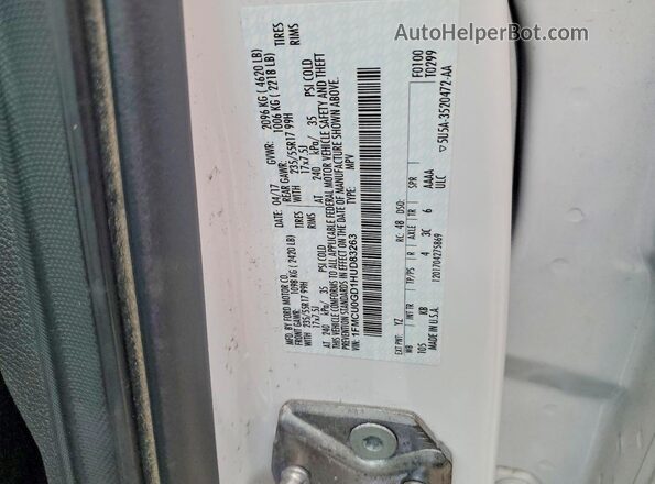 1FMCU0GD1HUD83263 2017 FORD ESCAPE White Vista de la etiqueta del VIN