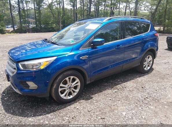 1FMCU0GD1JUC11577 2018 FORD ESCAPE Синий Передняя левая четверть