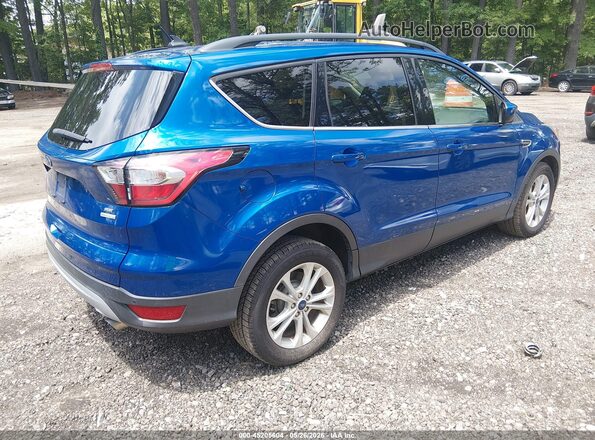 1FMCU0GD1JUC11577 2018 FORD ESCAPE Синий Задняя правая четверть