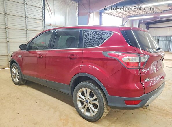 1FMCU0GD2HUA09082 2017 FORD ESCAPE Красный Задняя левая четверть