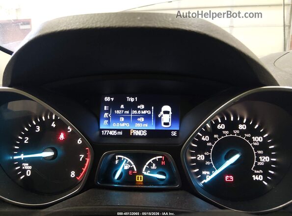 1FMCU0GD2HUB28587 2017 FORD ESCAPE Gray Widok tylnych siedzeń