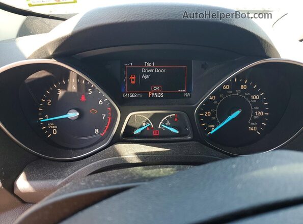 1FMCU0GD2HUC73354 2017 FORD ESCAPE Черный Вид щитка приборов