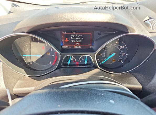 1FMCU0GD2JUC67494 2018 FORD ESCAPE Black Widok zestawu wskaźników