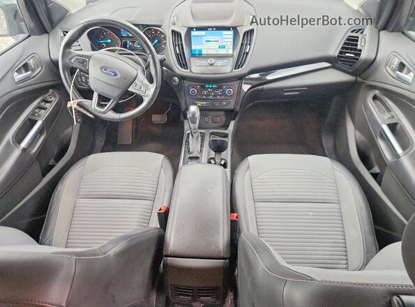 1FMCU0GD2KUA07601 2019 FORD ESCAPE Blue Widok deski rozdzielczej