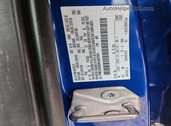1FMCU0GD2KUA07601 2019 FORD ESCAPE Blue Widok komory silnika