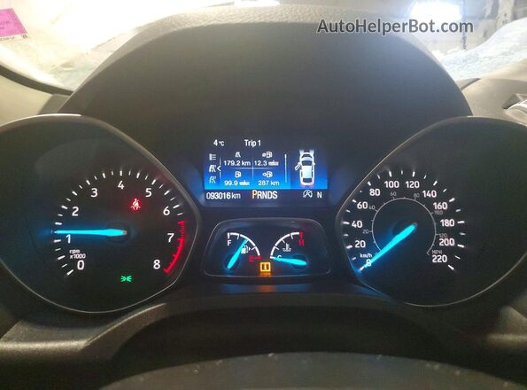 1FMCU0GD3HUE99497 2017 FORD ESCAPE Gold Vista del cuadro de instrumentos