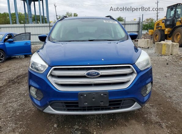 1FMCU0GD3JUB41287 2018 FORD ESCAPE Blue Front view