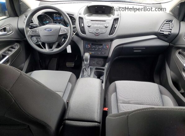 1FMCU0GD3JUB41287 2018 FORD ESCAPE Blue Dashboard view
