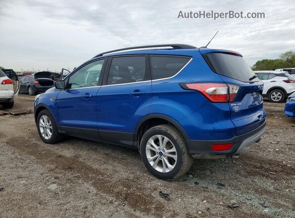 1FMCU0GD3JUB41287 2018 FORD ESCAPE Blue Rear left