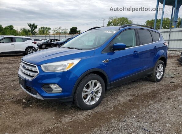 1FMCU0GD3JUB41287 2018 FORD ESCAPE Blue Front left