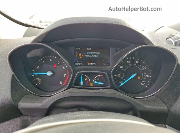 1FMCU0GD3KUB51867 2019 FORD ESCAPE Silver ხელსაწყოთა პანელის ხედი