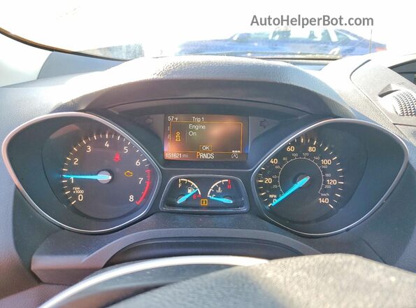 1FMCU0GD4HUB82862 2017 FORD ESCAPE Черный Вид щитка приборов