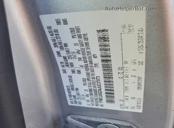 1FMCU0GD4JUC37073 2018 FORD ESCAPE Silver Вид підкапотного простору