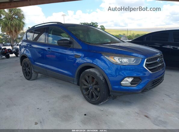 1FMCU0GD4JUD00494 2018 FORD ESCAPE Синий Передняя правая четверть