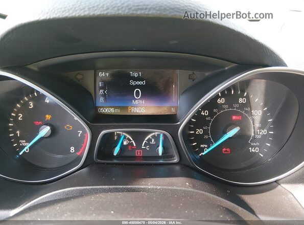 1FMCU0GD4KUC56630 2019 FORD ESCAPE Silver Widok tylnych siedzeń