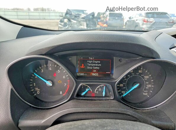 1FMCU0GD5HUD26760 2017 FORD ESCAPE Silver Instrument cluster view