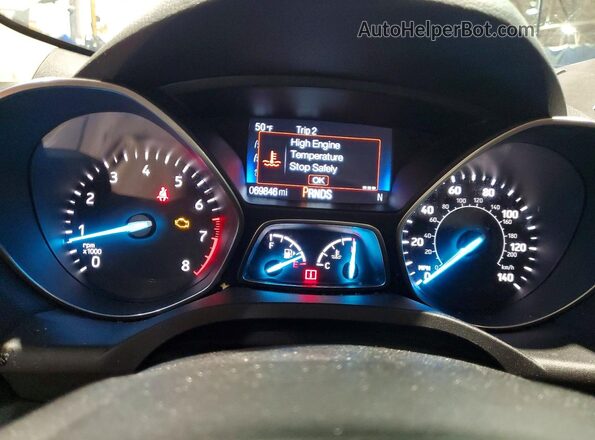 1FMCU0GD5JUC31797 2018 FORD ESCAPE Beige Widok zestawu wskaźników