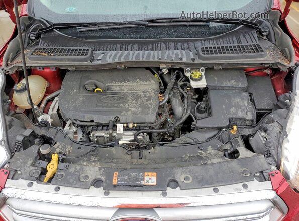 1FMCU0GD6HUC46531 2017 FORD ESCAPE Красный Вид подкапотного пространства