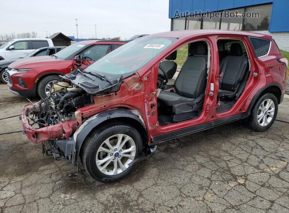 1FMCU0GD6HUD56298 2017 FORD ESCAPE Red Առջևի ձախ երեք քառորդ տեսարան