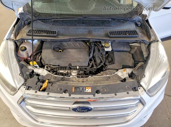 1FMCU0GD6HUD77765 2017 FORD ESCAPE Белый Вид подкапотного пространства