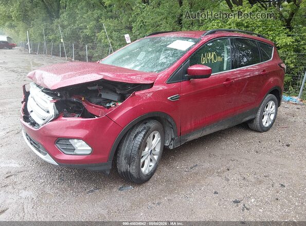 1FMCU0GD6JUA81814 2018 FORD ESCAPE Красный Передняя левая четверть