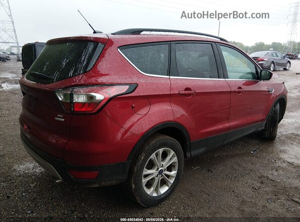 1FMCU0GD6JUA81814 2018 FORD ESCAPE Красный Задняя правая четверть