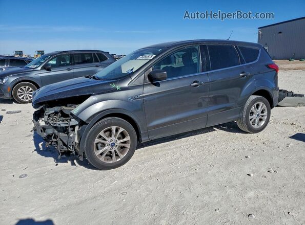 1FMCU0GD6KUA33909 2019 FORD ESCAPE Gray წინა მარცხენა ხედი სამი მეოთხედიდან