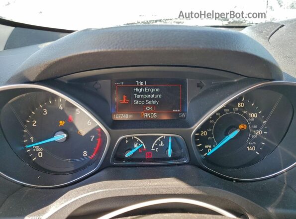 1FMCU0GD6KUA33909 2019 FORD ESCAPE Gray ხელსაწყოთა პანელის ხედი