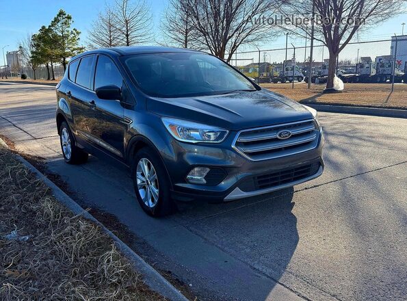 1FMCU0GD6KUB11539 2019 FORD ESCAPE Синий Передняя левая четверть