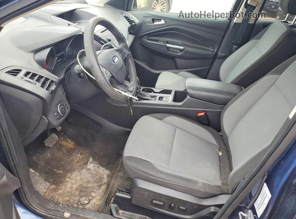 1FMCU0GD7JUB47786 2018 FORD ESCAPE Синий Вид салона спереди
