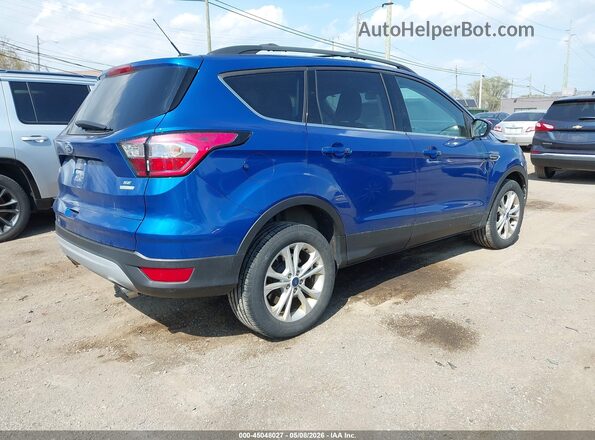 1FMCU0GD7JUC18288 2018 FORD ESCAPE Синий Задняя правая четверть
