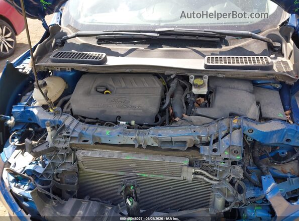 1FMCU0GD7JUC18288 2018 FORD ESCAPE Синий Вид сзади