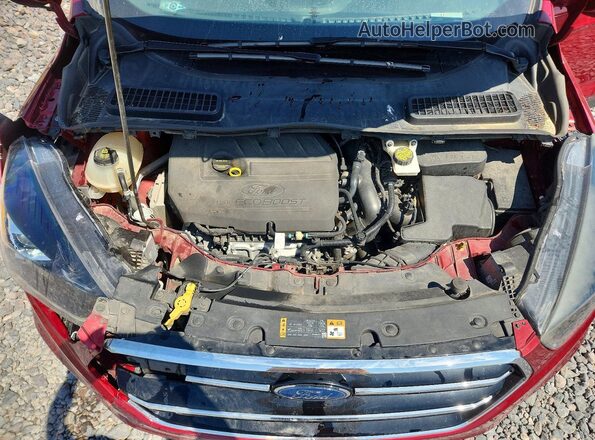 1FMCU0GD7JUD37460 2018 FORD ESCAPE Красный Вид подкапотного пространства