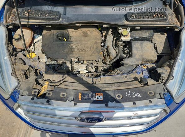 1FMCU0GD8HUB66079 2017 FORD ESCAPE Blue Вид підкапотного простору