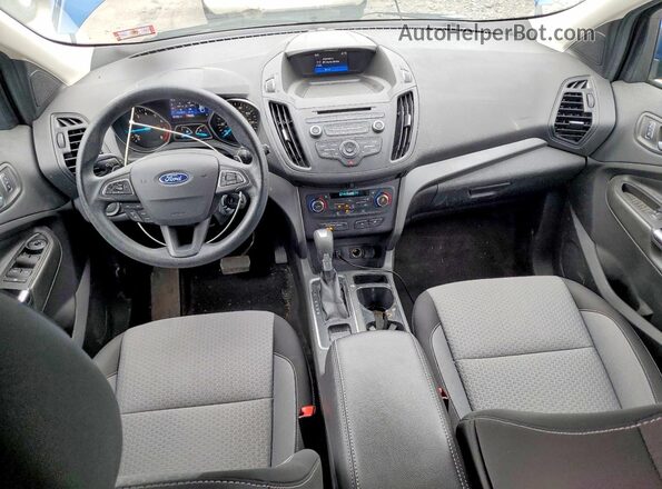 1FMCU0GD8HUC58695 2017 FORD ESCAPE Синий Вид панели приборов