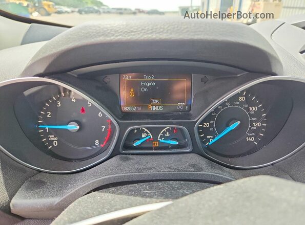 1FMCU0GD8HUE06683 2017 FORD ESCAPE Gold Вид щитка приладів