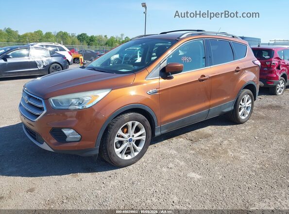 1FMCU0GD9HUD54707 2017 FORD ESCAPE Оранжевый Передняя левая четверть