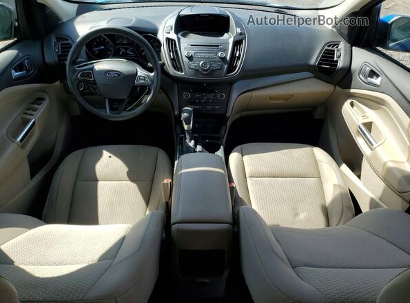 1FMCU0GD9JUA04712 2018 FORD ESCAPE Blue Widok deski rozdzielczej
